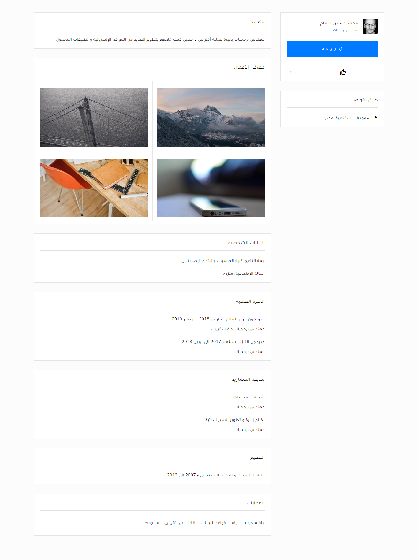 cvrest online CV Arabic templates