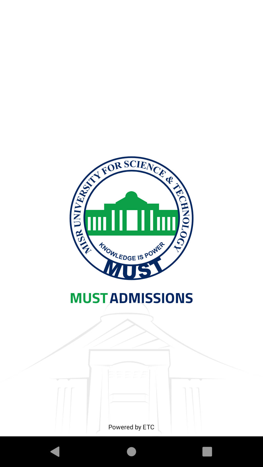 MUST Admission