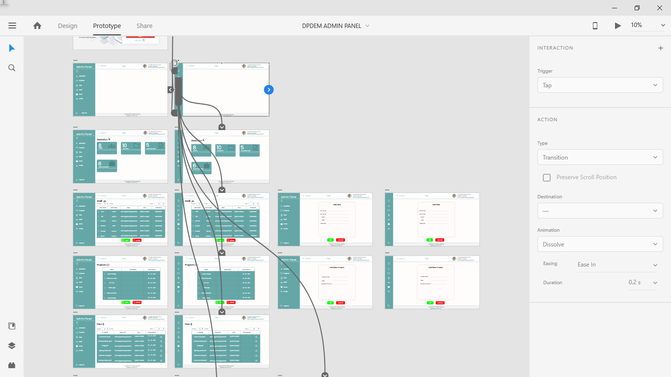 Sample UI/UX Design for a firm