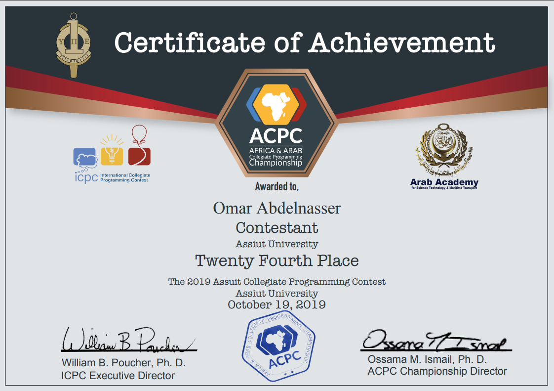 ICPC Certificate