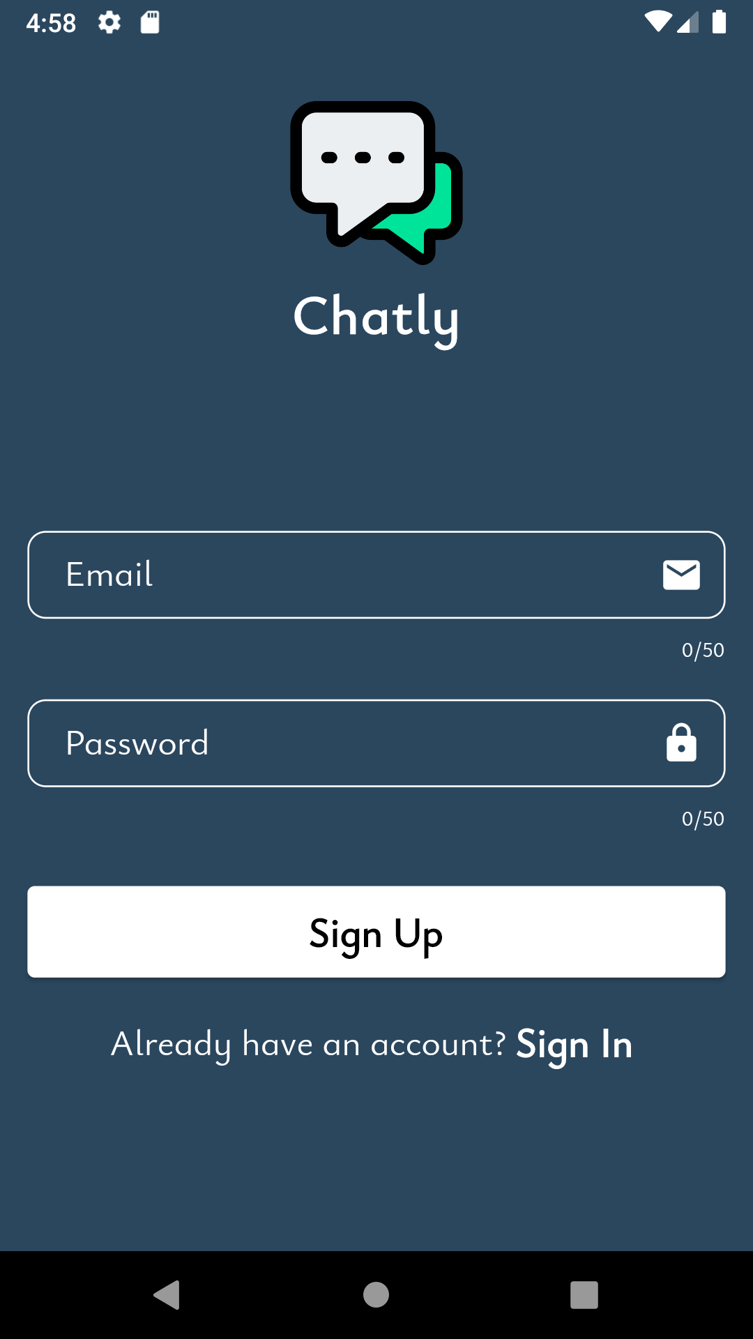 Chatly is very simple Chat App