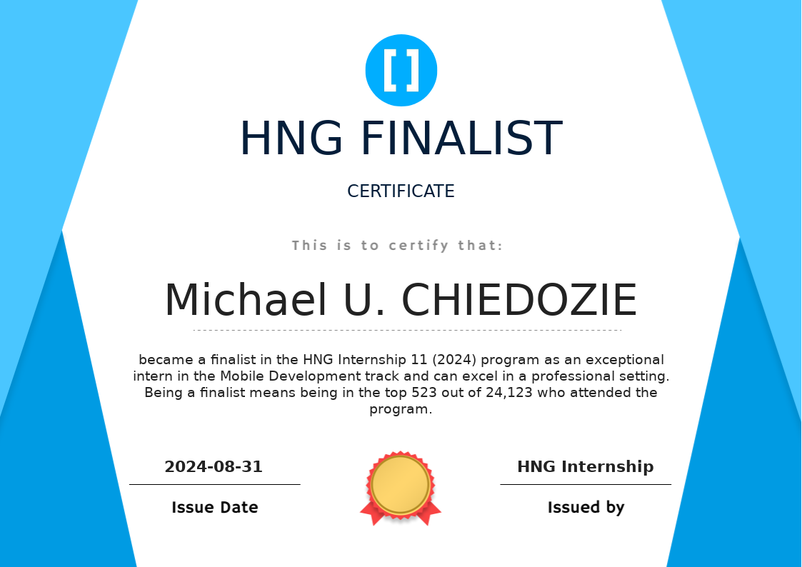 HNG 11 Certification