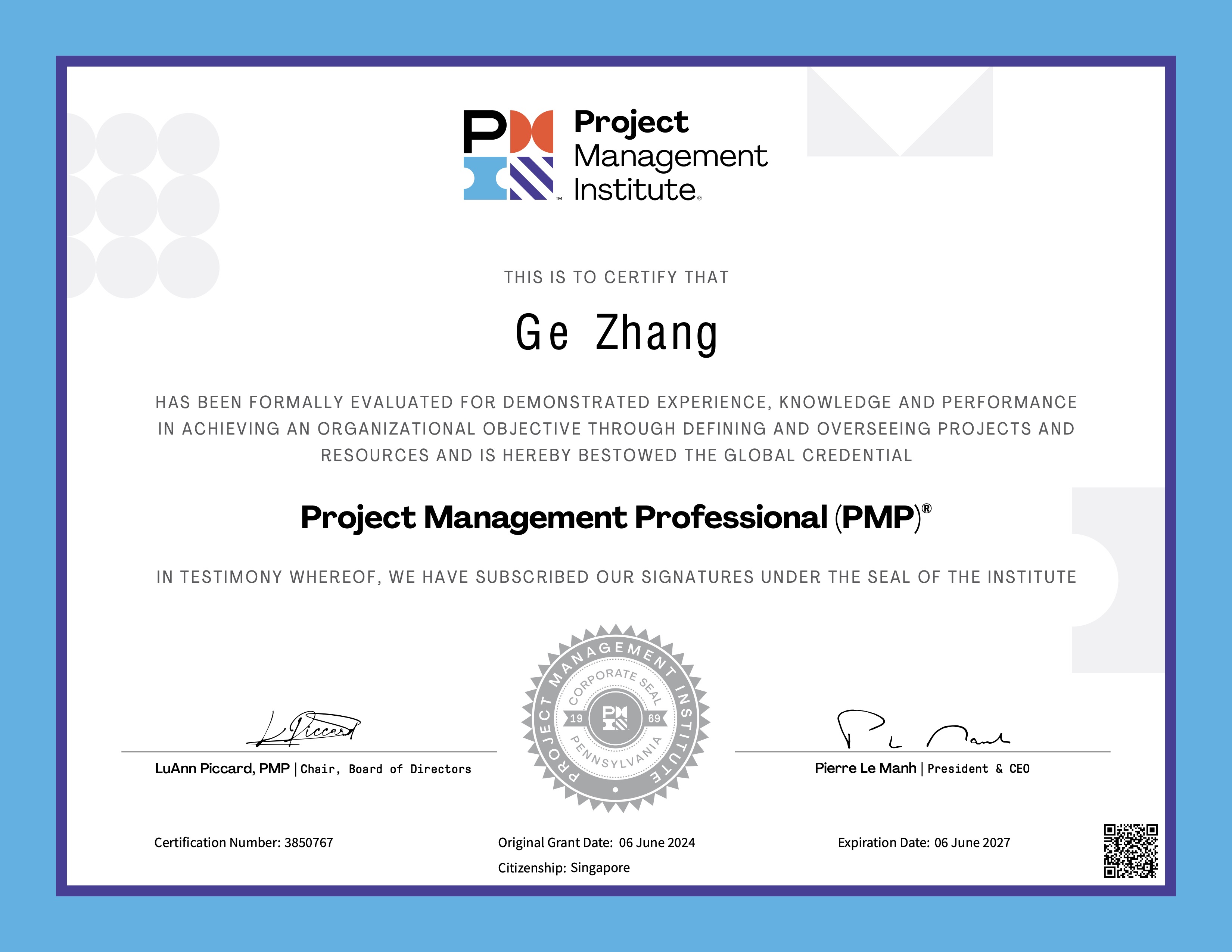 PMP認證（Project Management Professional）