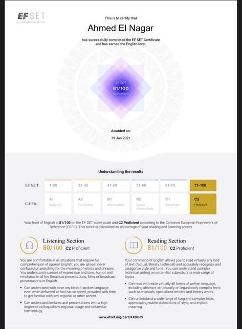 English listening and reading