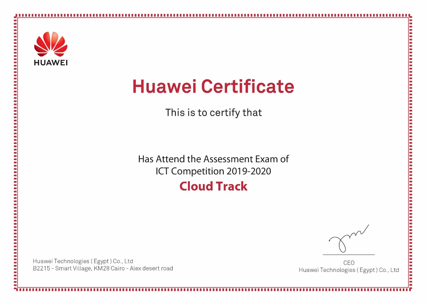 ICT competition -cloud track