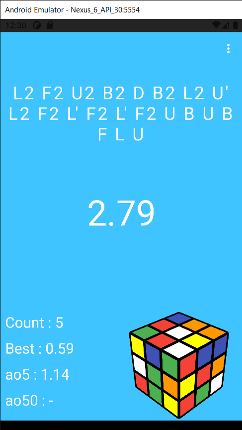 Rubik's cube timer