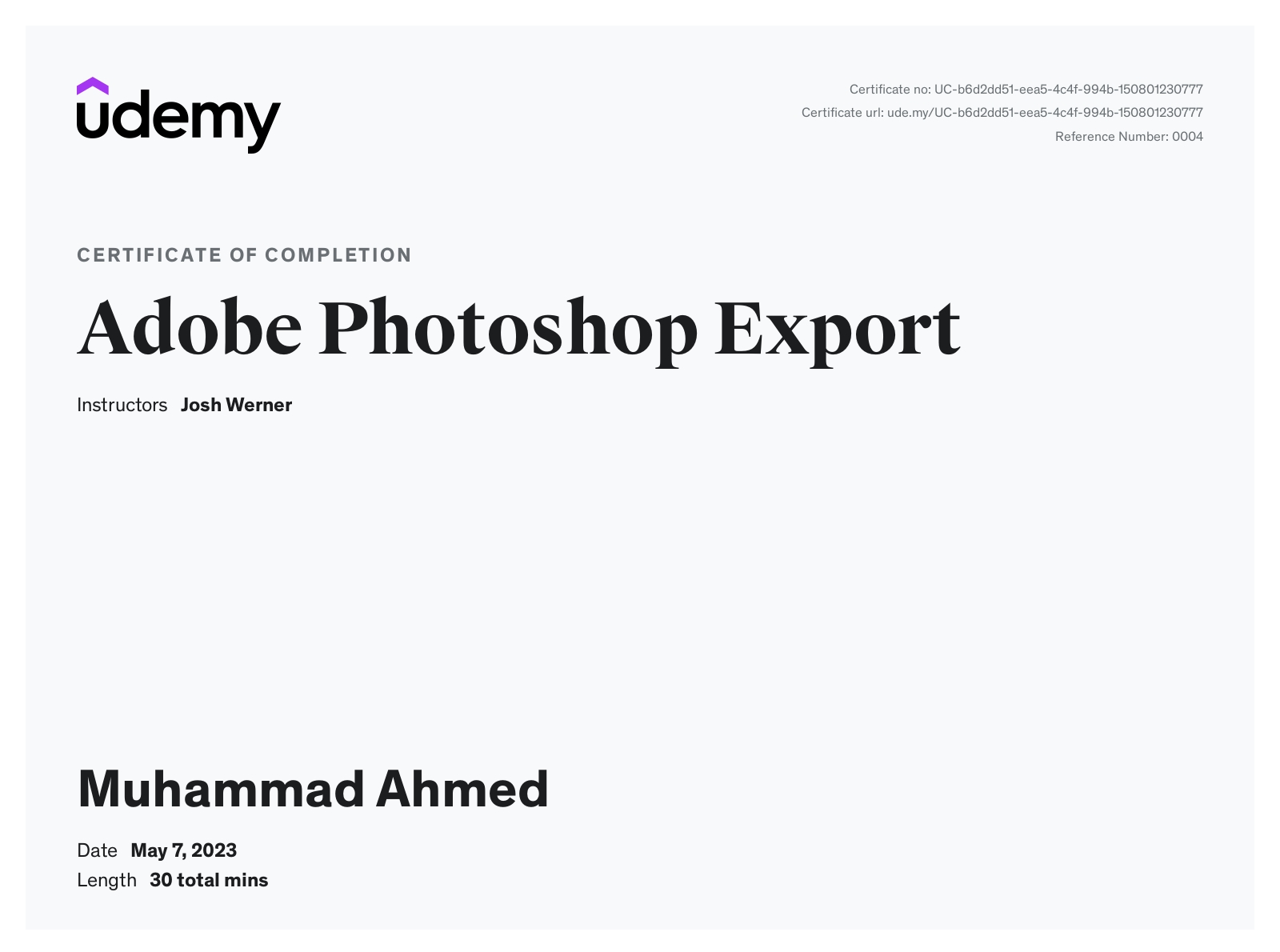 Udemy Adobe Photoshop Graphics Designing Certificate