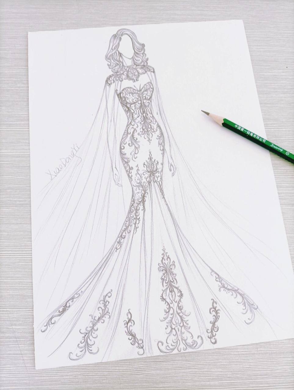 Personal Design Light Luxury Wedding Dress