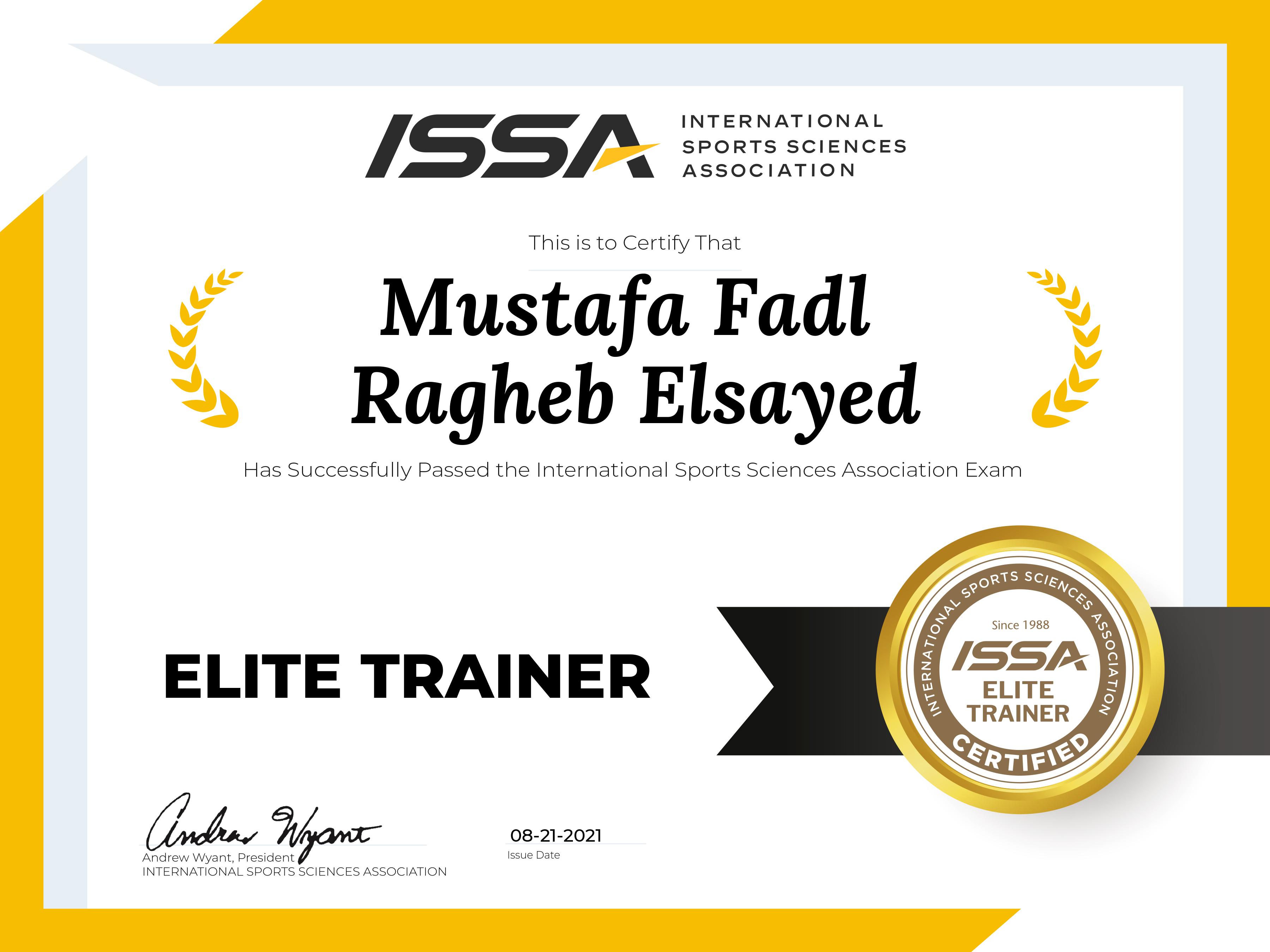 ISSA "Elite Trainer"