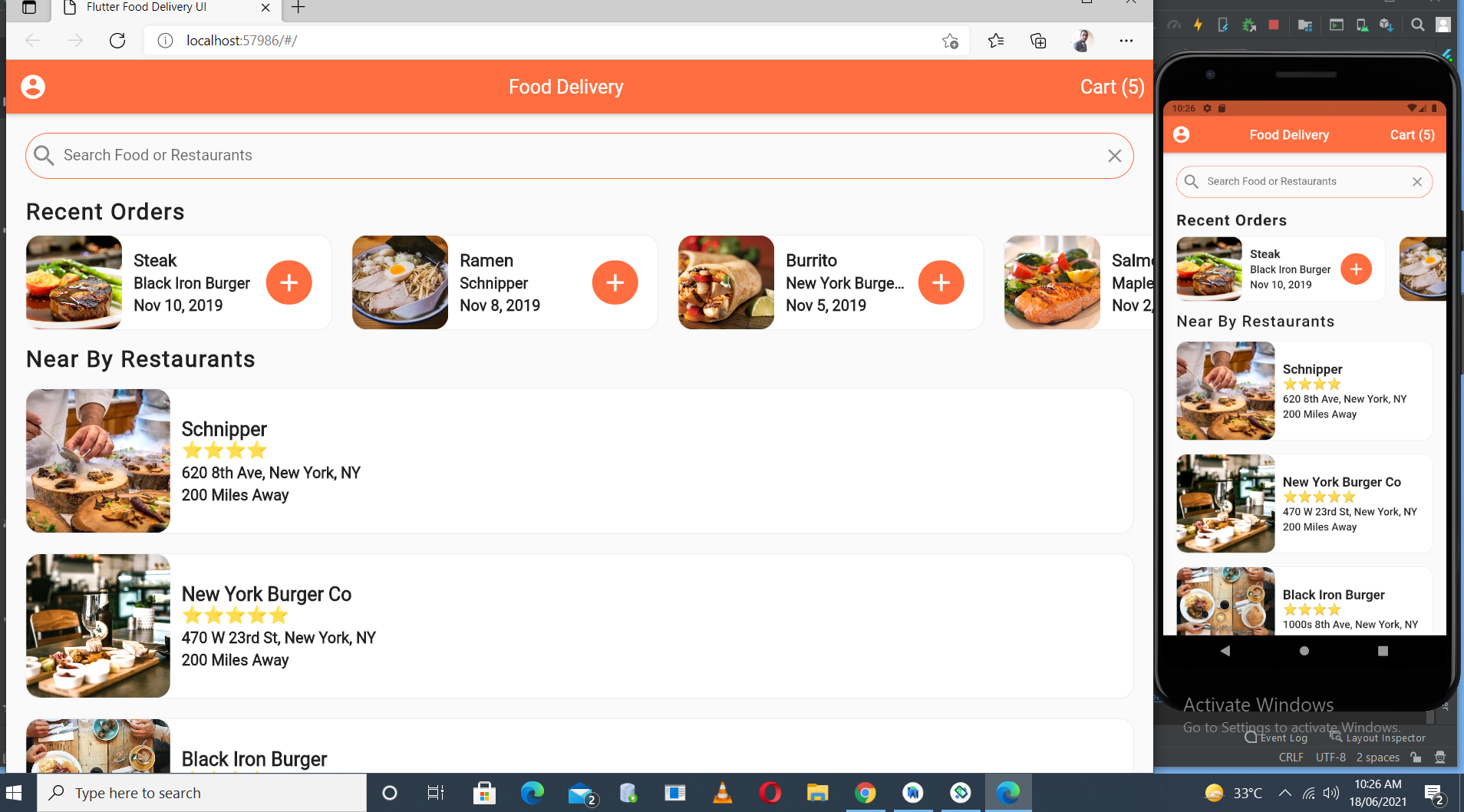 Food Delivery UI by Aqib Flutter